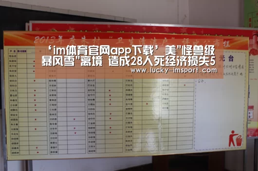 ‘im体育官网app下载’美怪兽级暴风雪离境 造成28人死经济损失56亿(图)(图1) im体育官网app下载